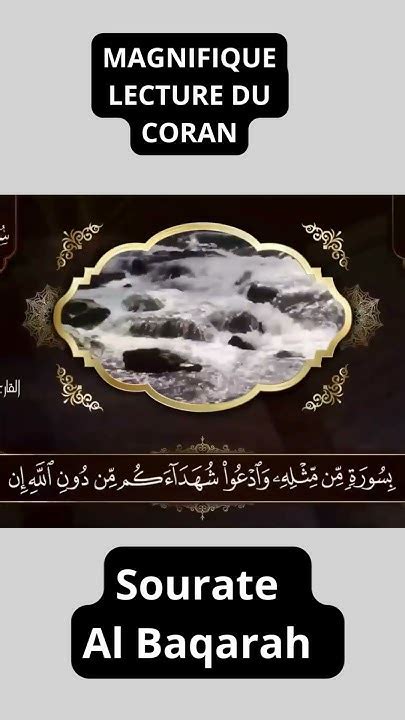 Sourate al baqara magnifique recitation .